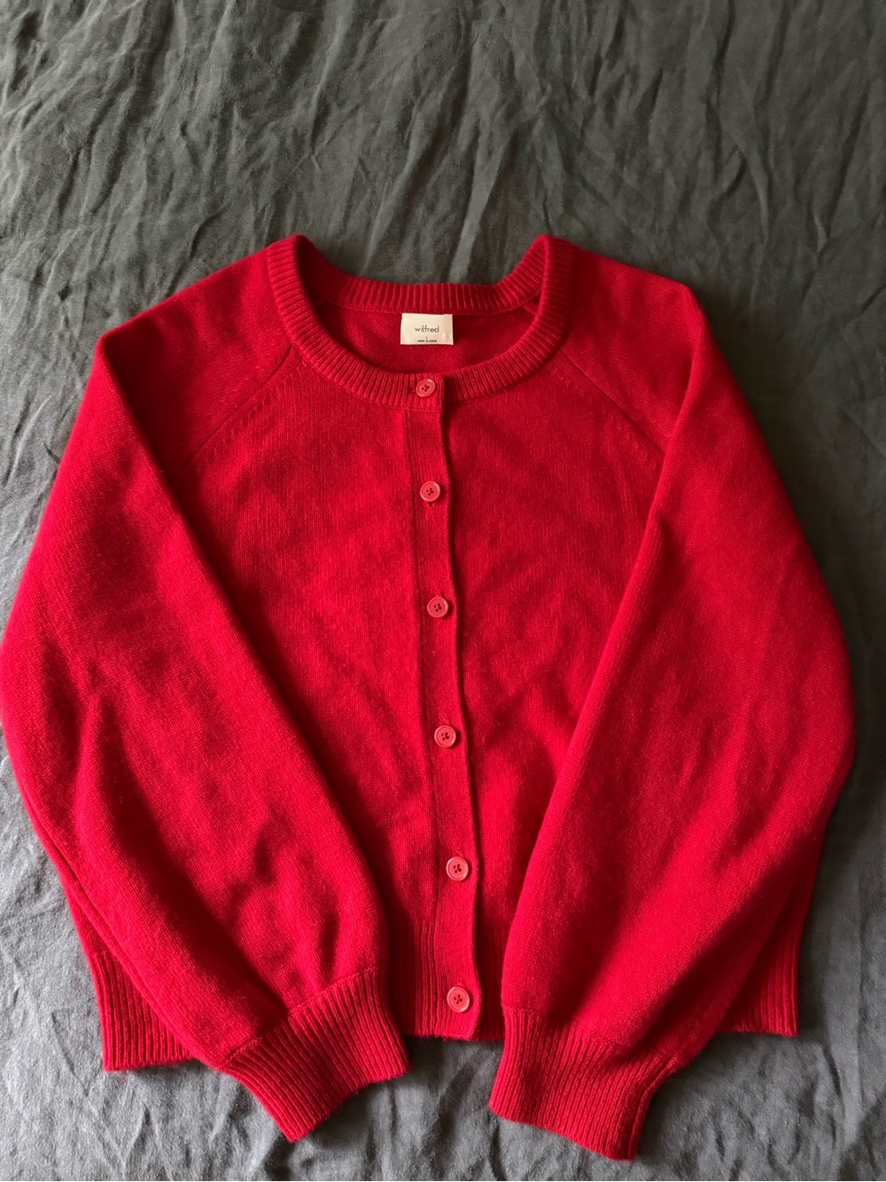 Aritzia Wilfred London Cashmere Button Up Cardigan